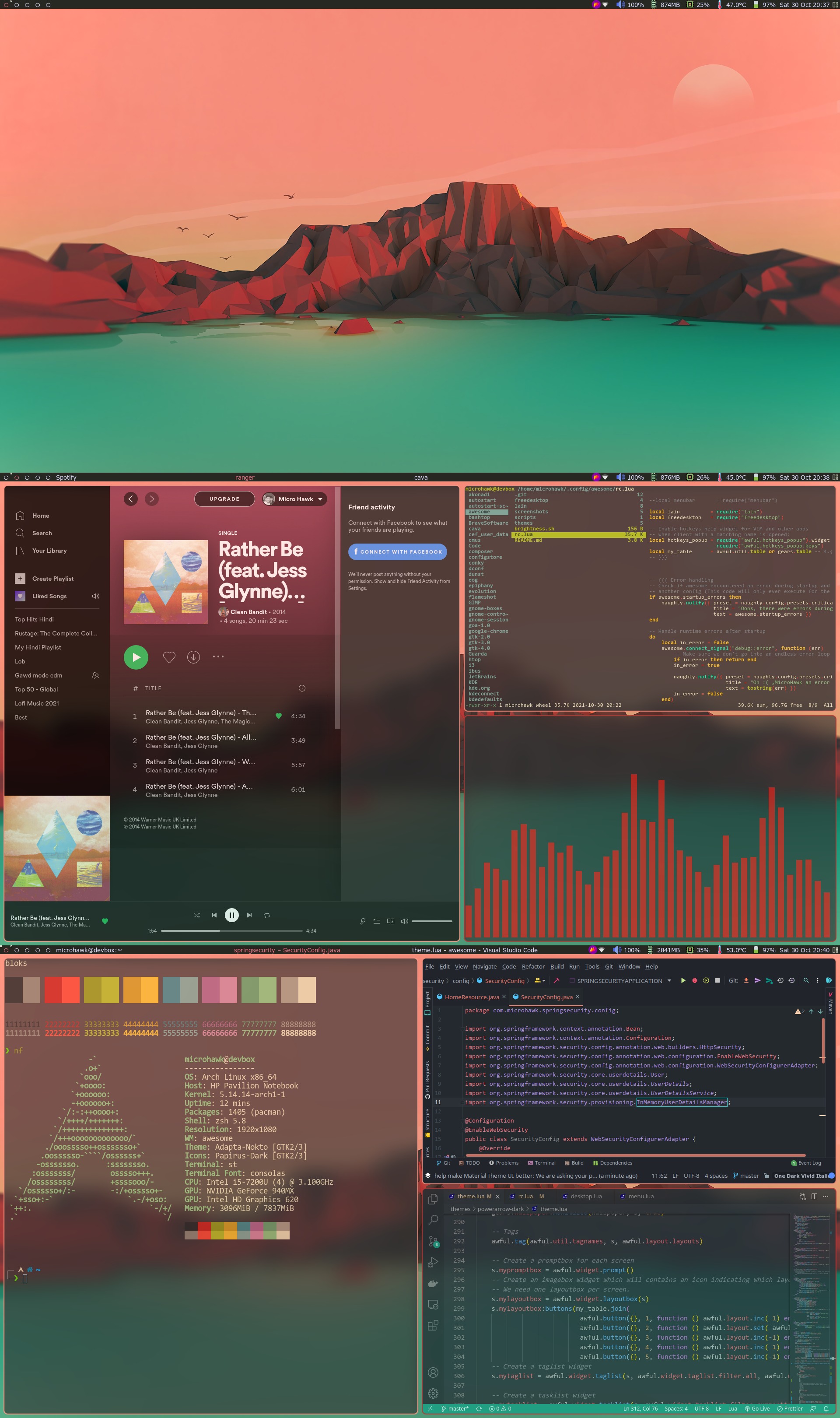 Screenshot of my desktop