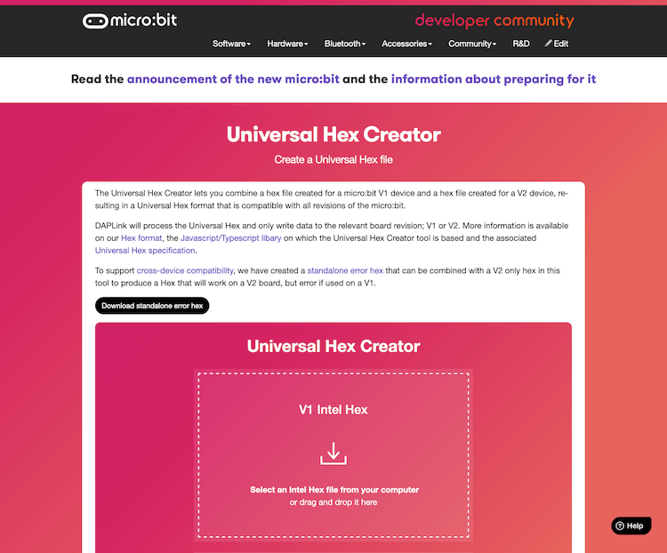 microbit-universal-hex logo