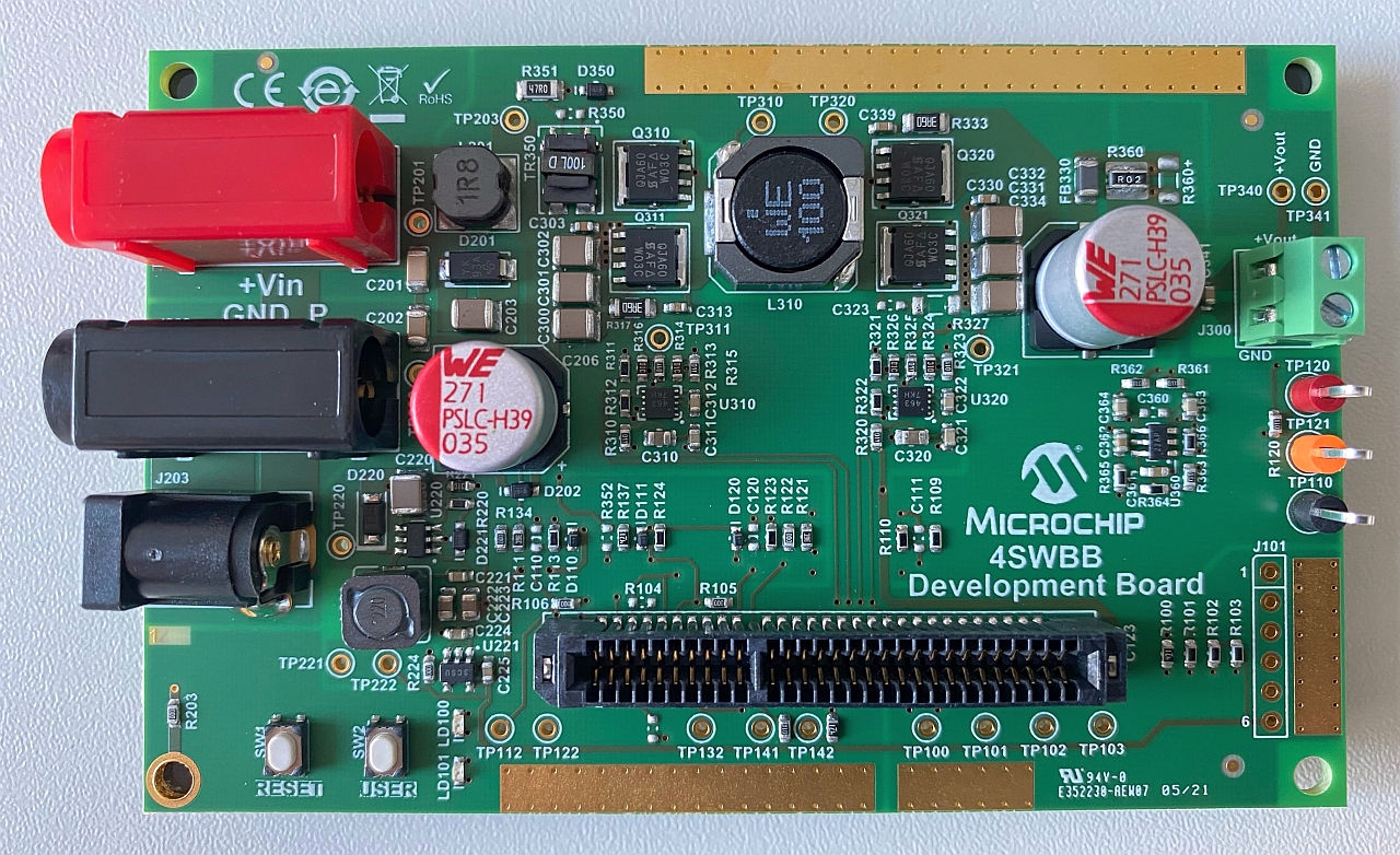 dsPIC33C 4-Switch Buck-Boost Converter