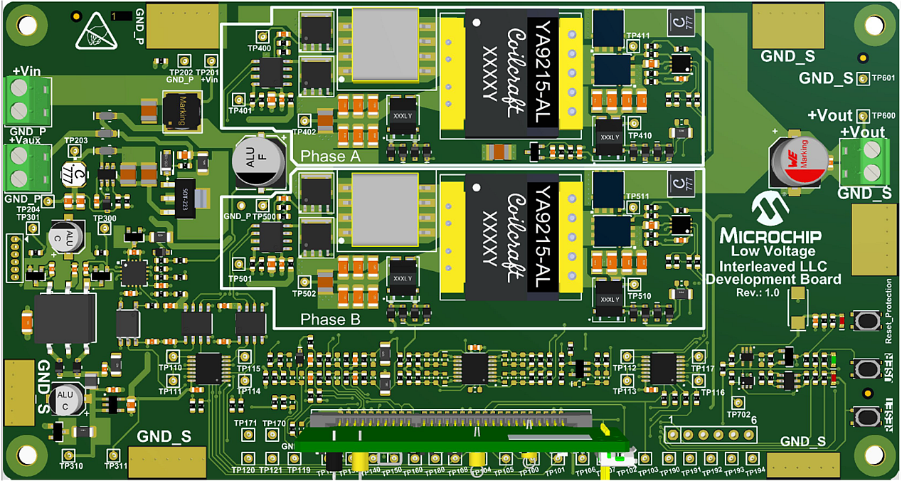 dsPIC33C Interleaved LLC Converter