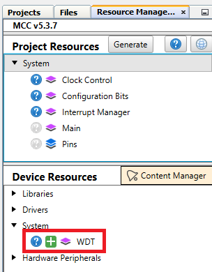 Watchdog Timer Device Resources