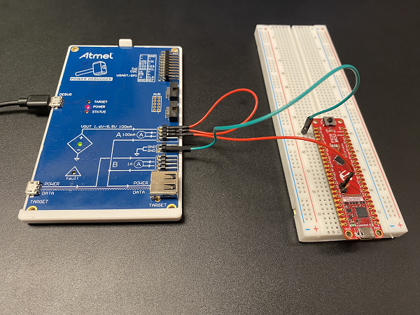 Atmel Power Debugger Connections