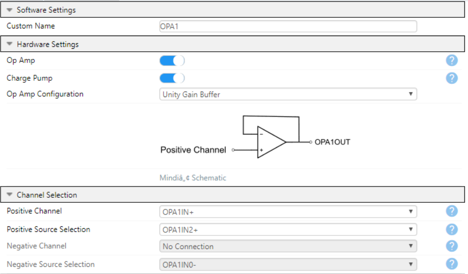 OPAMP Configuration