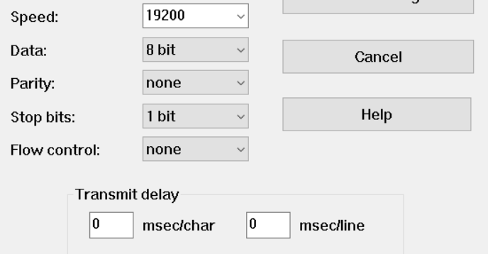 Terminal Emulator Settings