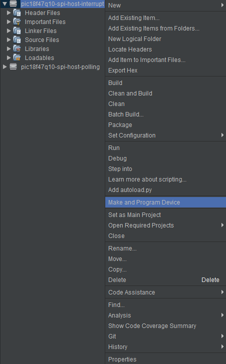 Make and Program Host interrupt