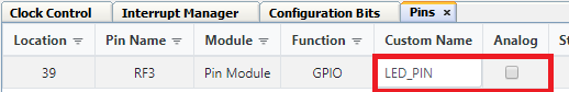 MCC - Custom Pin Name and Analog Output