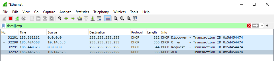 wiresharkDHCPCapture
