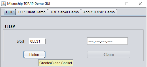 udpDemoGUI-Port