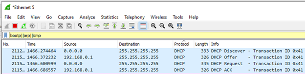 wiresharkDHCPCapture