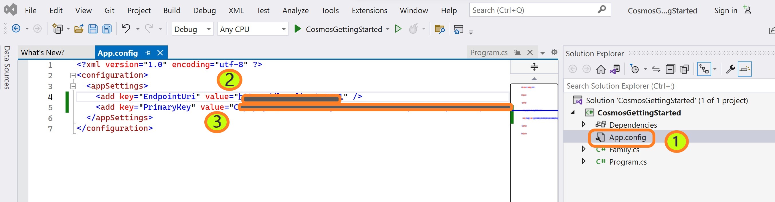 Visual Studio Config Change