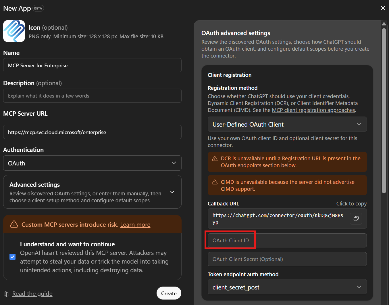 ChatGPT Configuration
