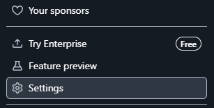 GitHub Settings