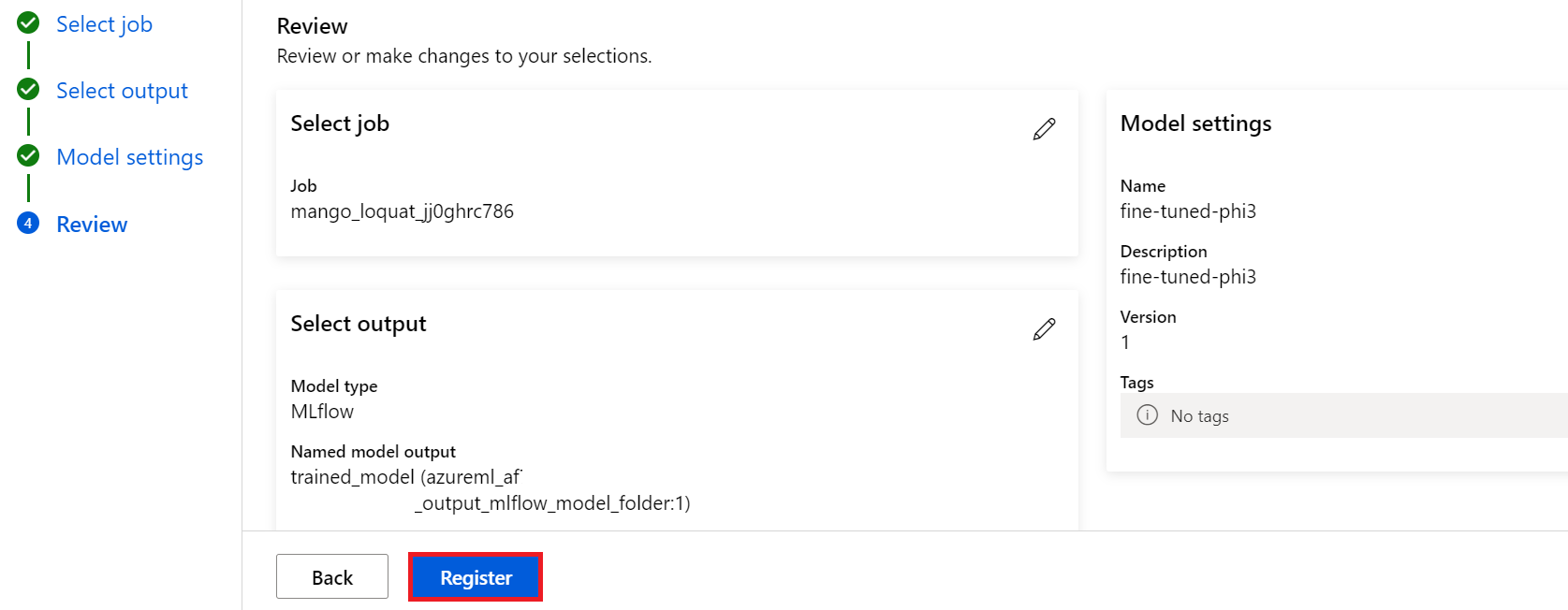 Select register.