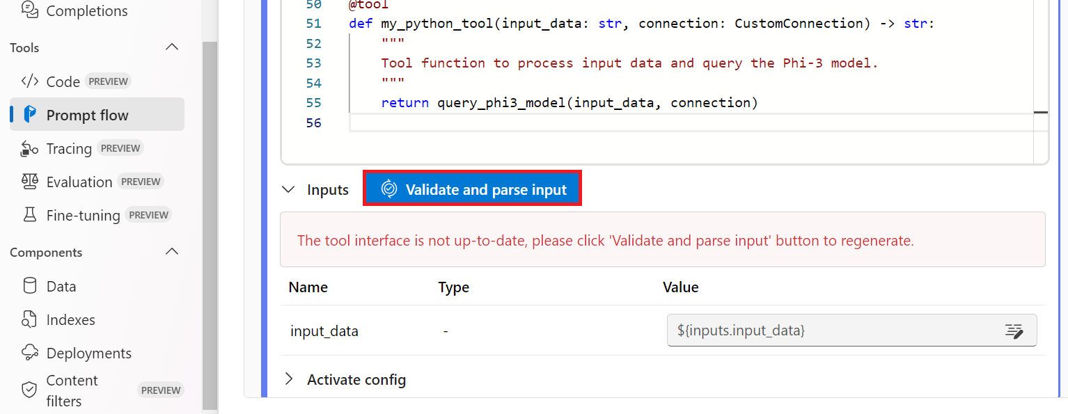 Validate input.