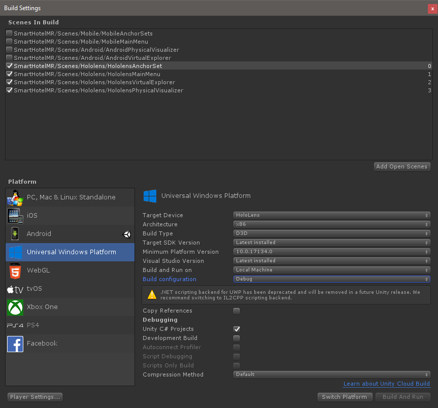 HoloLensBuildSettings