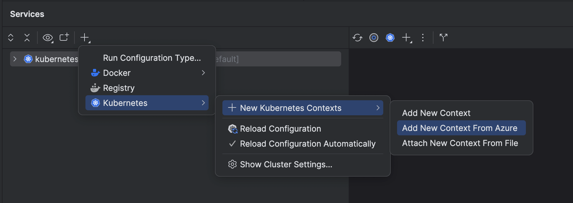 open AKS in Kubernetes Explorer