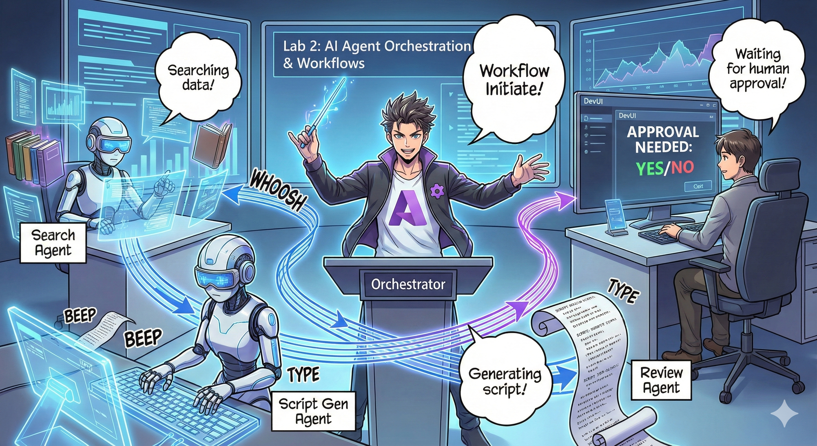 Microsoft Edge AI agent workflow illustration