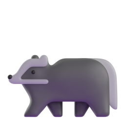 Badger emoji on Microsoft