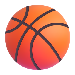Basketball emoji on Microsoft