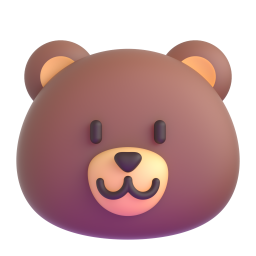 Bear emoji on Microsoft
