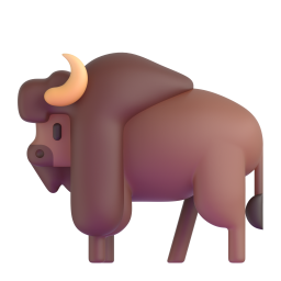 Bison emoji on Microsoft