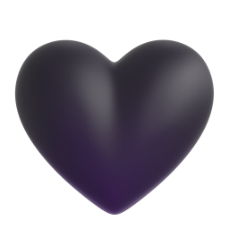 Black Heart emoji on Microsoft