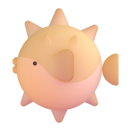 Blowfish emoji on Microsoft
