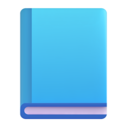 Blue Book emoji on Microsoft