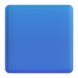 Blue Square emoji on Microsoft