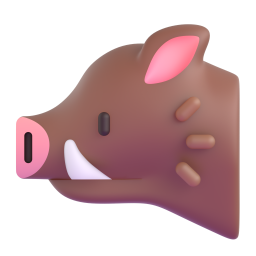 Boar emoji on Microsoft