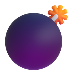 Bomb emoji on Microsoft