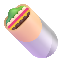 Burrito emoji on Microsoft