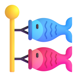 Carp Streamer emoji on Microsoft