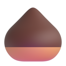 Chestnut emoji on Microsoft