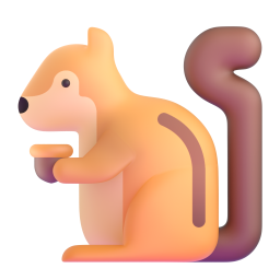 Chipmunk emoji on Microsoft
