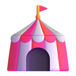 Circus Tent emoji on Microsoft
