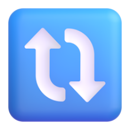Clockwise Vertical Arrows emoji on Microsoft