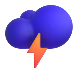 Cloud with Lightning emoji on Microsoft