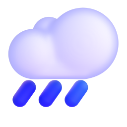 Cloud with Rain emoji on Microsoft