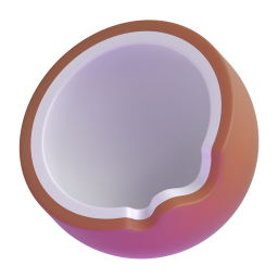 Coconut emoji on Microsoft