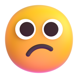 Confused Face emoji on Microsoft