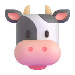 Cow Face emoji on Microsoft
