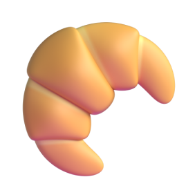 Croissant emoji on Microsoft