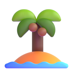 Desert Island emoji on Microsoft