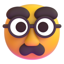 Disguised Face emoji on Microsoft