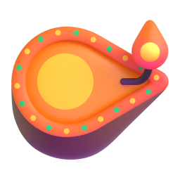 Diya Lamp emoji on Microsoft