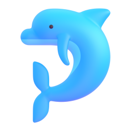 Dolphin emoji on Microsoft
