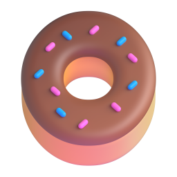 Doughnut emoji on Microsoft