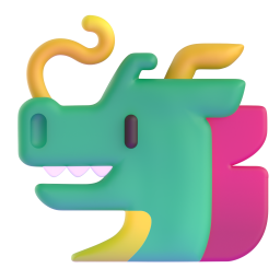 Dragon Face emoji on Microsoft
