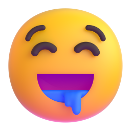 Drooling Face emoji on Microsoft